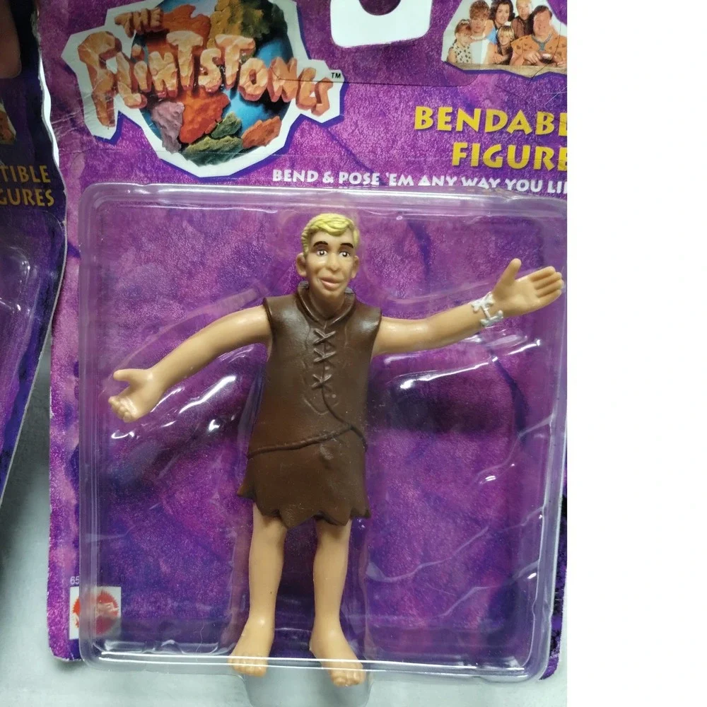 Vintage 1993 Mattel Flintstones Movie Fred &‎ Barney Figures New Sealed Lot 2